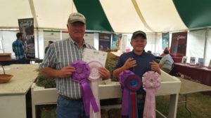 David Hinman (left), Wheatland, was the Grand Champion overall, while Nicholas Gutierrez (right), Casper, was the Reserve Grand Champion overall. 